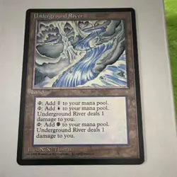 Wizards of the Coast Underground River Ice Age Land Rare Regular 1995 English - Image 1