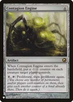Contagion Engine - The List The List Magic mtg Moderate Play, English x1 - Image 1