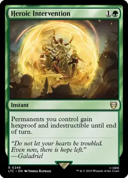Heroic Intervention Commander LOTR Tales of Middle-Earth Magic mtg Light Play - Image 1