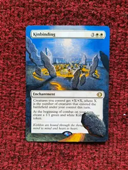 Kinbinding MTG Lorwyn Eclipsed Hand Painted Borderless Extended Full Altered Art - Image 1