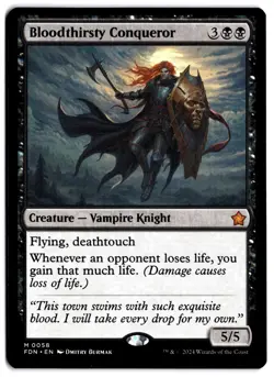 Bloodthirsty Conqueror FDN 58 Magic: The Gathering Mythic NM - Image 1