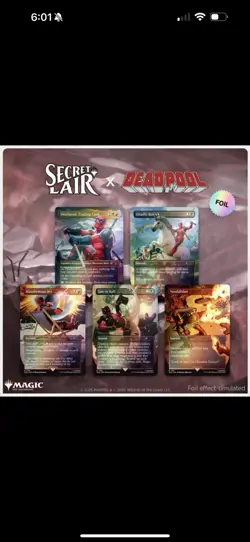 MTG Secret Lair x Marvel's Deadpool Rainbow Foil Edition - Sealed - Image 1