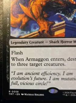 Armaggon, Future Shark 0058 Rare Teenage Mutant Ninja Turtles MTG - Image 4