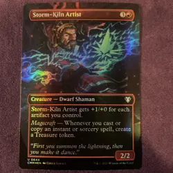 Storm-Kiln Artist (Borderless) Commander Masters Foil NM!!! - Image 1