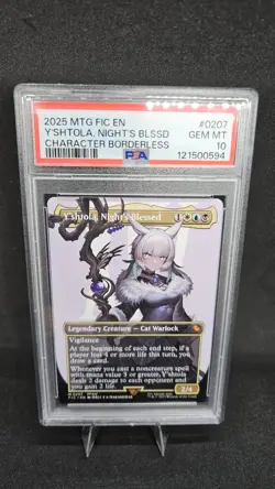 2025 MTG FINAL FANTASY COMMANDER #0207 Y'SHTOLA, NIGHT'S BLESSED PSA 10 - Image 1