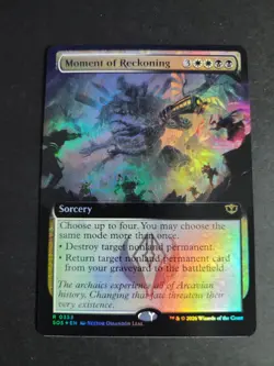Moment of Reckoning (Extended Art Foil) Rare MTG Secrets of Strixhaven - Image 1