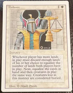 MTG Revised Edition BALANCE - NM AND UNPLAYED - BANNED - Shipped with Tracking - Image 1