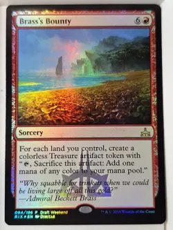 Brass's Bounty - Draft Weekend Promo FOIL - Magic the Gathering MTG Nice! - Image 1