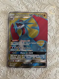Salamence GX SM139 Full Art Card Pokemon Black Star Promo - LP - Image 1