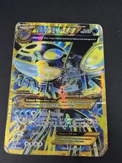 POKEMON TCG PRIMAL KYOGRE EX 96/98 (SHINY FULL ART) DAMAGED - Image 2