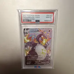 Pokemon Charizard VMAX SV107/SV122 Shining Fates Shiny Holo Rare PSA 10 English - Image 1