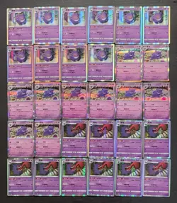 30*Lot Pokemon TCG S-Chinese with 3 different Gengar 151C/CS1aC/CS3aC Holo JD90 - Image 1