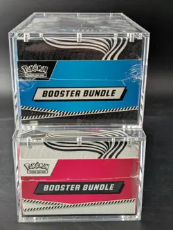 2x Pokemon Black Bolt White Flare Sealed Booster Bundle Display Case W/Acrylic - Image 5