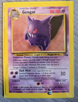 Pokemon Gengar 20/62 Fossil HP - Image 1