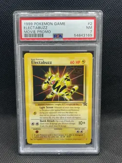 1999 Pokemon Game Electabuzz Pokemon The First Movie Promo #2 - PSA 7 - Image 1