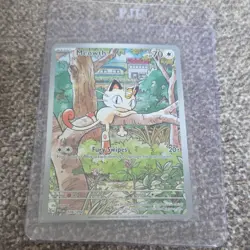 Pokemon Meowth Illustration Rare Full Art Holo English 106/094 70 HP 2025 - Image 1