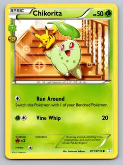 Chikorita RC1/RC32 Common Generations Pokemon Lightly Played - Image 1