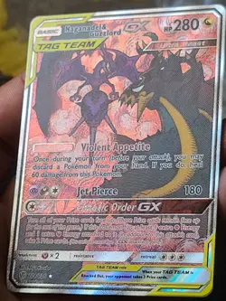 Pokemon Naganadel & Guzzlord GX 224/236 Sm-Cosmic Eclipse Ultra Rare Holo Full … - Image 4
