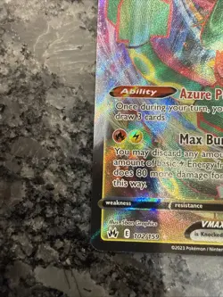 2023 Pokemon Crown Zenith Rayquaza VMax 102/159 - Image 3