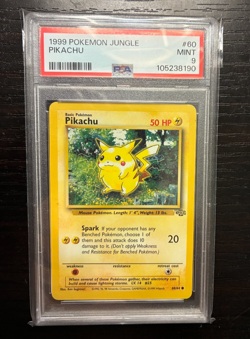 1999 Pokemon Jungle #60 Pikachu PSA 9 - Image 1