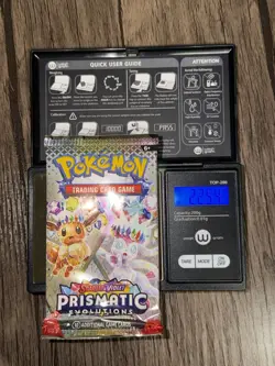 🔥Heavy 22.54🔥Pokemon Prismatic Evolutions Booster Pack Sealed! Demi-God Pack!U - Image 1