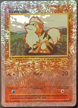Pokemon Growlithe 45/110 Legendary Collection Reverse Holo Uncommon 60 HP Basic - Image 1