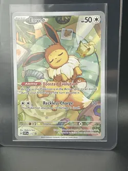 Pokemon Eevee Illustration Rare Prismatic Evolutions ETB Promo 173 - Image 1