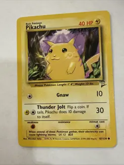 Pikachu Base Set 2 - NM - 1999 Pokemon WOTC - 87/130 - Image 1