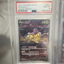 Pokemon TCG Raikou V Full Art Ultra Rare Holo 200 HP Crown Zenith GG41 PSA 10 - Image 1