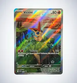 Pokemon Victini 208 SV Promo Scarlet & Violet Full Art Holo 80 HP English - Image 1