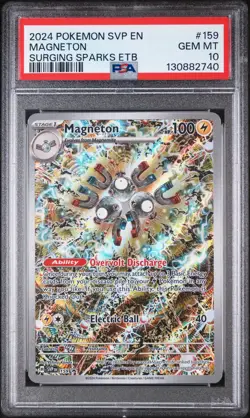 Magneton 2024 Pokemon Black Star Promo 159 Surging Sparks ETB PSA 10 Gem Mint - Image 1