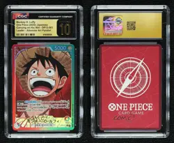 2025 One Piece Carrying on His Will Japanese Alt Art Monkey D Luffy CGC 10 - Image 3