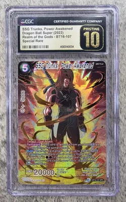 Dragon Ball Super Card Game SSG Trunks, Power Awakened CGC PRISTINE 10 - Image 1
