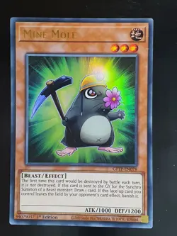 Mine Mole GFTP-EN078 Ultra Rare 1st Edition Yugioh Card - Image 1