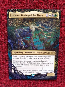 Doran, Besieged by Time MTG Lorwyn Eclipsed Hand Painted Borderless Altered Art - Image 1
