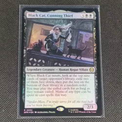 Black Cat, Cunning Thief - 0052 - R - Foil - Spider-Man - MTG - NM/M - Image 1