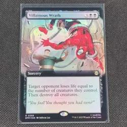 Villainous Wrath - 0259 - R - Extended - Foil - Spider-Man - MTG - NM/M - Image 1