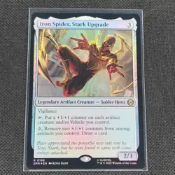 Iron Spider, Stark Upgrade - 0166 - R - Foil - Spider-Man - MTG - NM/M - Image 1