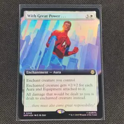 With Great Power... - 0248 - R - Extended - Foil - Spider-Man - MTG - NM/M - Image 1