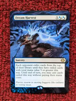 Dream Harvest MTG Lorwyn Eclipsed Hand Painted Extended Borderless Altered Art v - Image 1