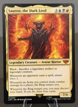 Sauron, the Dark Lord MTG The Lord of the Rings: Tales of Middle-Earth #224 - Image 1