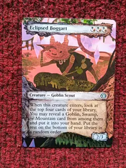 Eclipsed Boggart Showcase MTG Lorwyn Eclipsed Hand Painted Extended Altered Art - Image 1