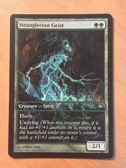 Magic the Gathering MTG Strangleroot Geist Promo Dark Ascension LP - Image 1