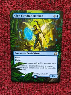 Glen Elendra Guardian MTG Lorwyn Eclipsed Hand Painted Extended Full Altered Art - Image 1