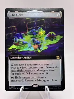 The Ooze 0277 Extended Art Foil Teenage Mutant Ninja Turtles TMT MTG NM - Image 1