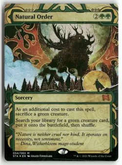 Natural Order (Foil Etched) 54 Strixhaven: Mystical Archives MTG Foil LP - Image 1