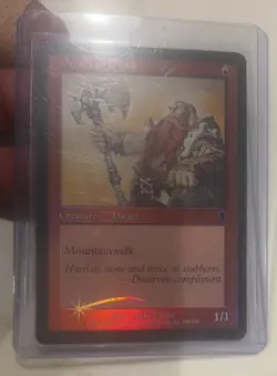 MTG Dwarven Grunt - Odyssey FOIL #183 Common - Image 3