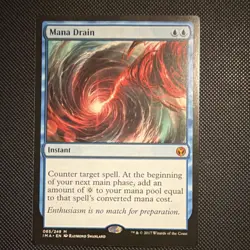 Mana Drain Iconic Masters Mythic Instant Blue MTG Swanland 2017 065/249 Regular - Image 1
