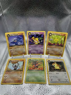 Pokemon 1st Edition Dark Hypno, Primeape, Machamp, Machoke, Raticate, Gloom NM - Image 1