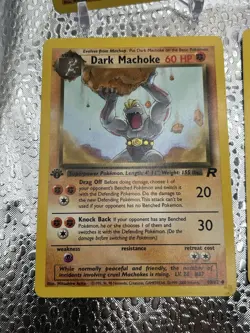 Pokemon 1st Edition Dark Hypno, Primeape, Machamp, Machoke, Raticate, Gloom NM - Image 4